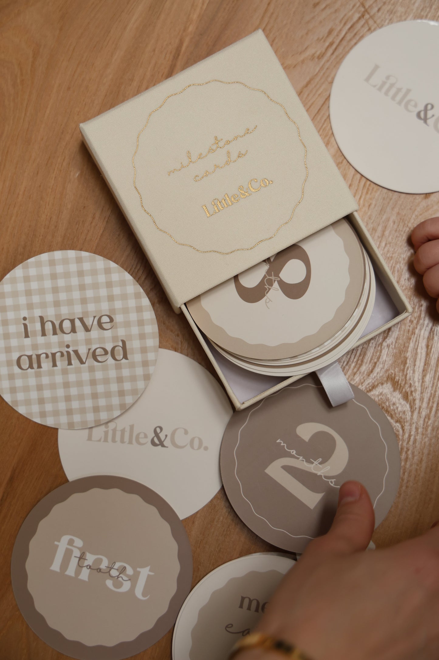 Linen Milestone Card Set