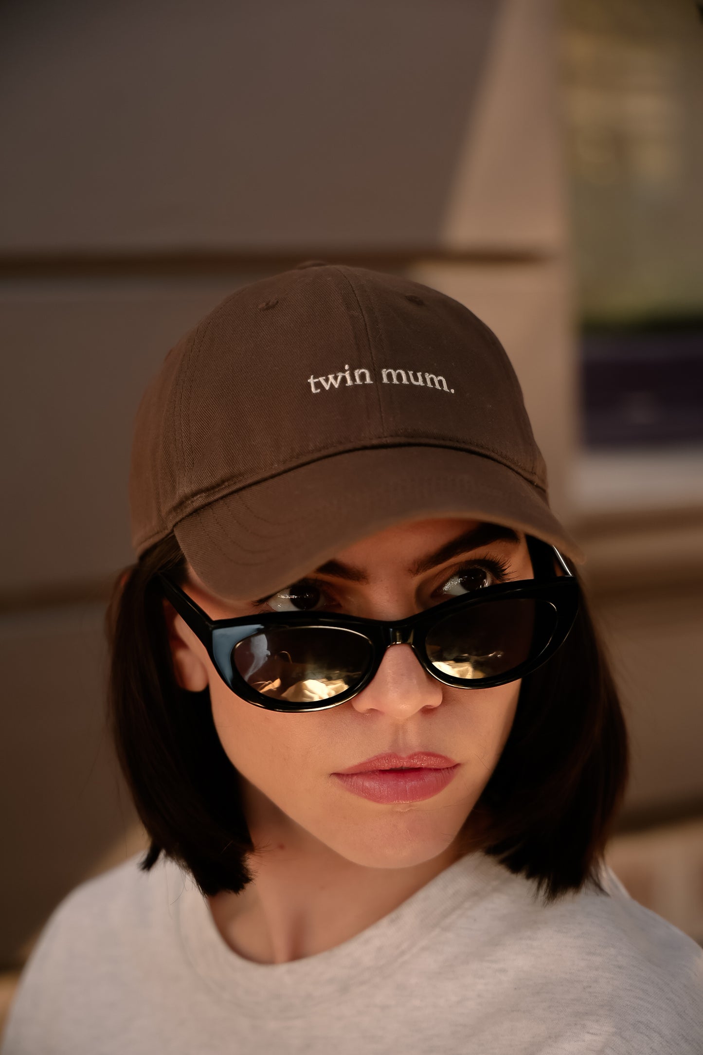 twin mum. hat