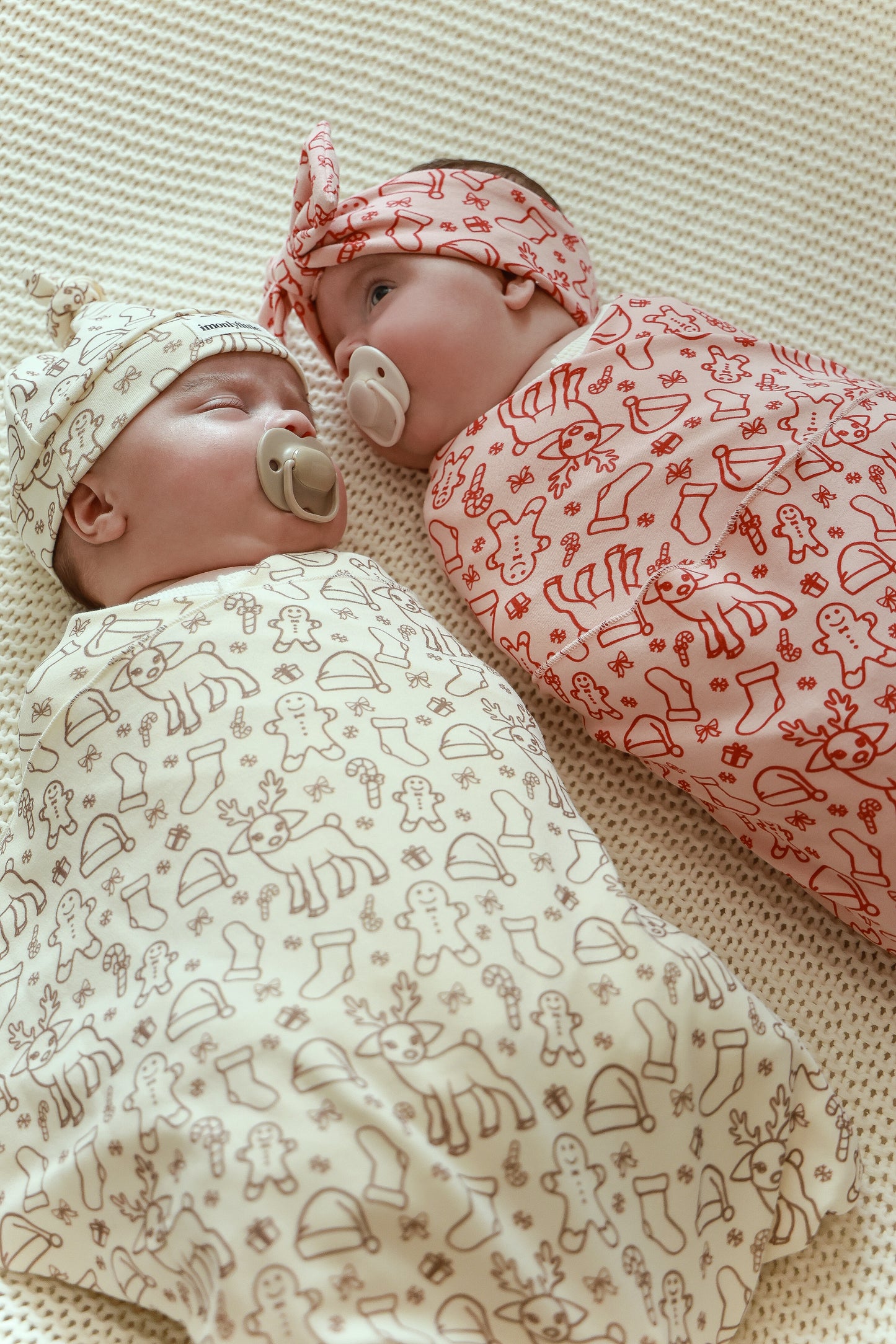 Merry Swaddle & Bow Set