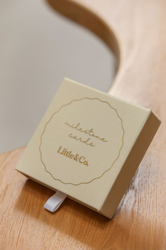 Linen Milestone Card Set