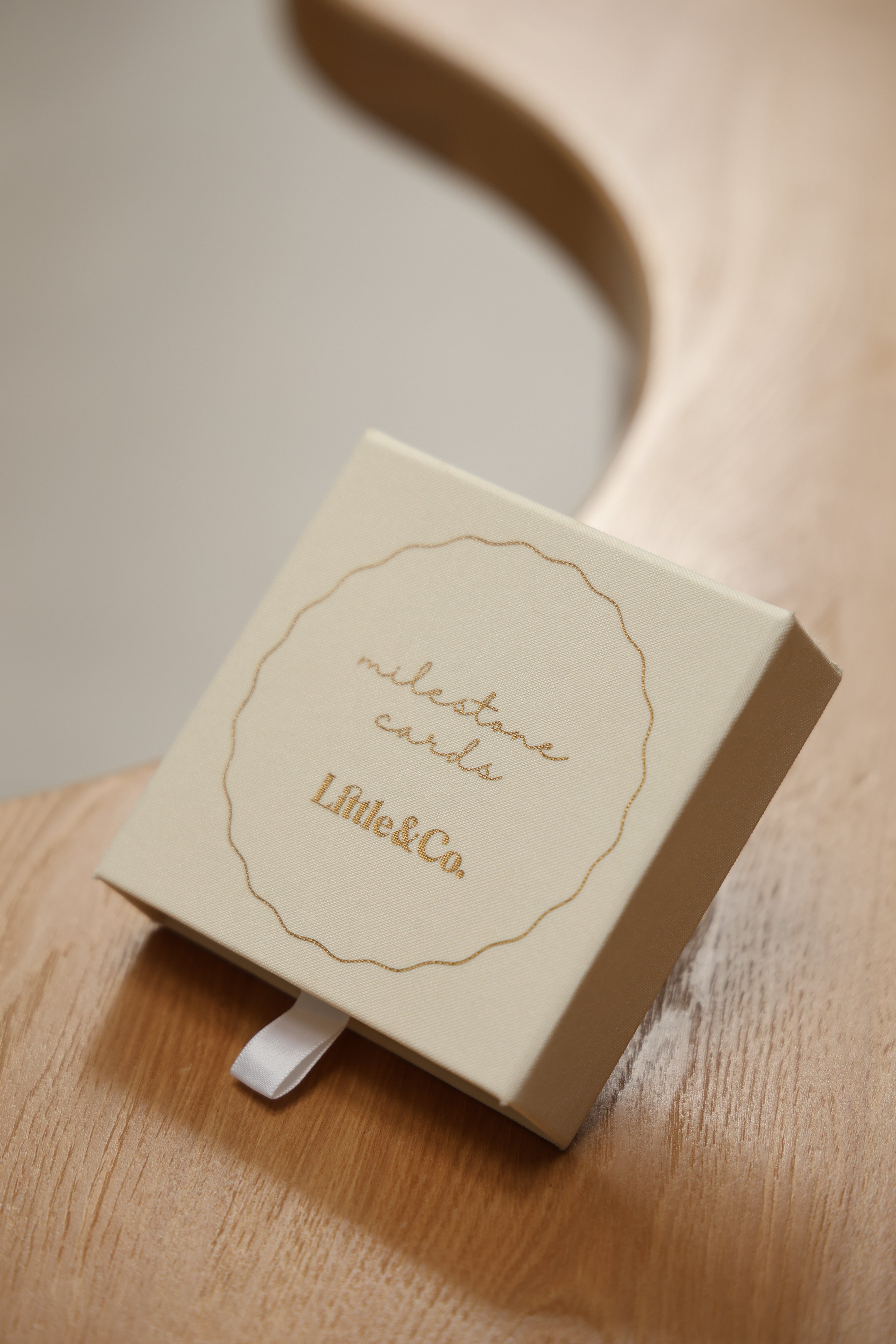 Linen Milestone Card Set