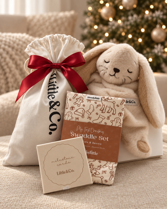 Newborn Christmas Bundle – Oat Swaddle