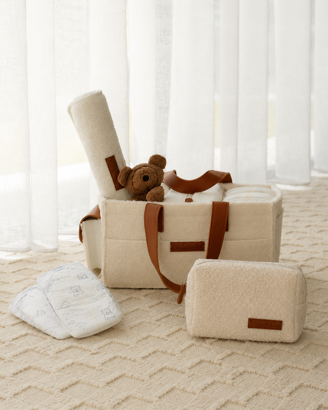 3 Piece Bouclé Pocketed Bundle