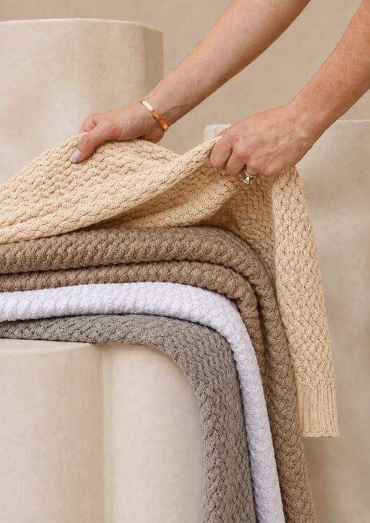 100% Organic Cotton Blanket Butter Cream