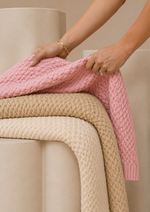 100% Organic Cotton Blanket Baby Pink