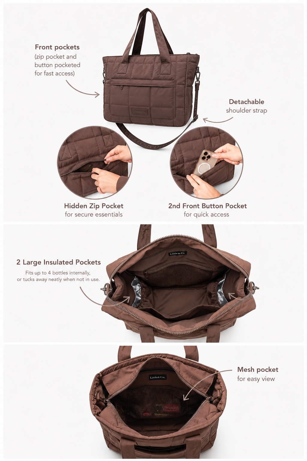 Quilted Nappy Bag