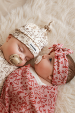 Merry Swaddle & Beanie Set
