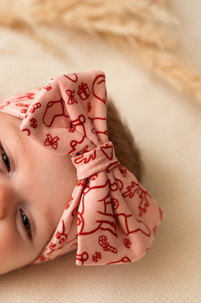 Merry Swaddle & Bow Set