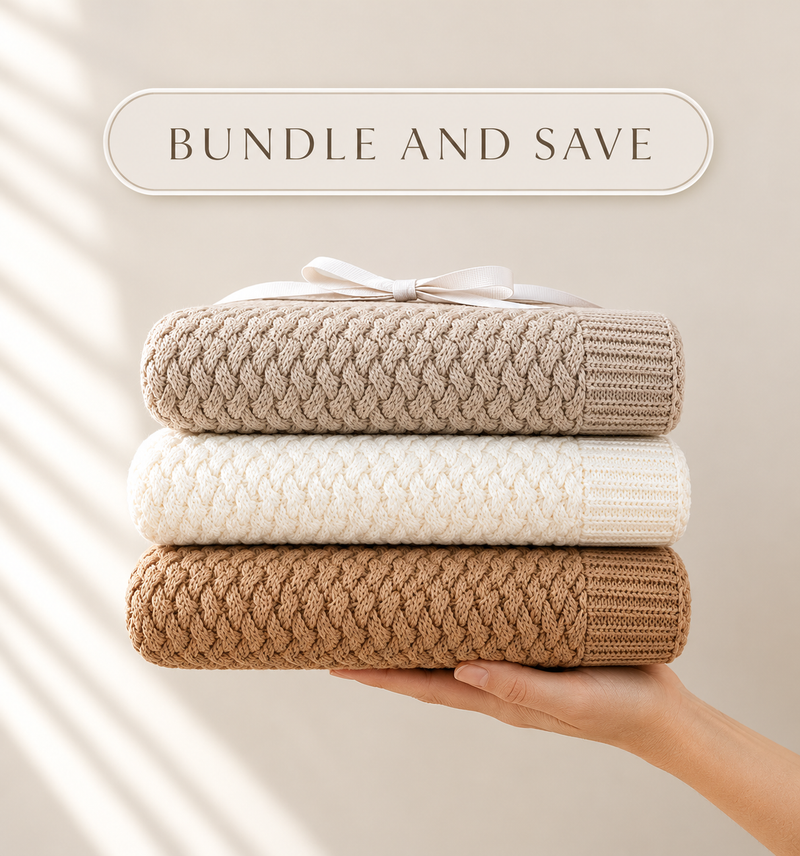 100% Organic Blanket Trio Bundle