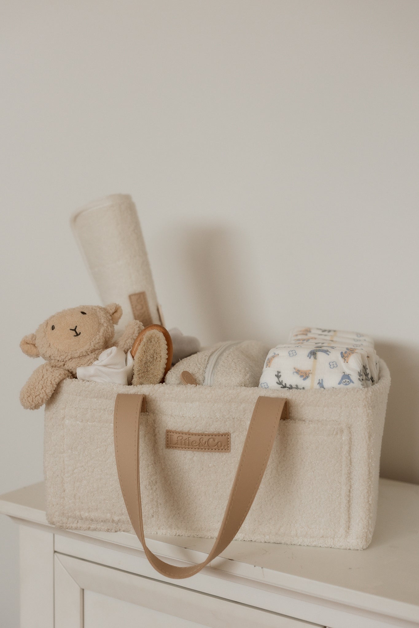 Bouclé Sleek Nappy Caddy (Restocks April 25th)