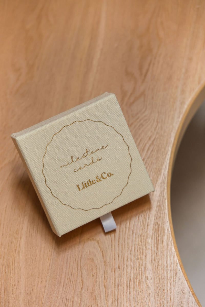 Linen Milestone Card Set