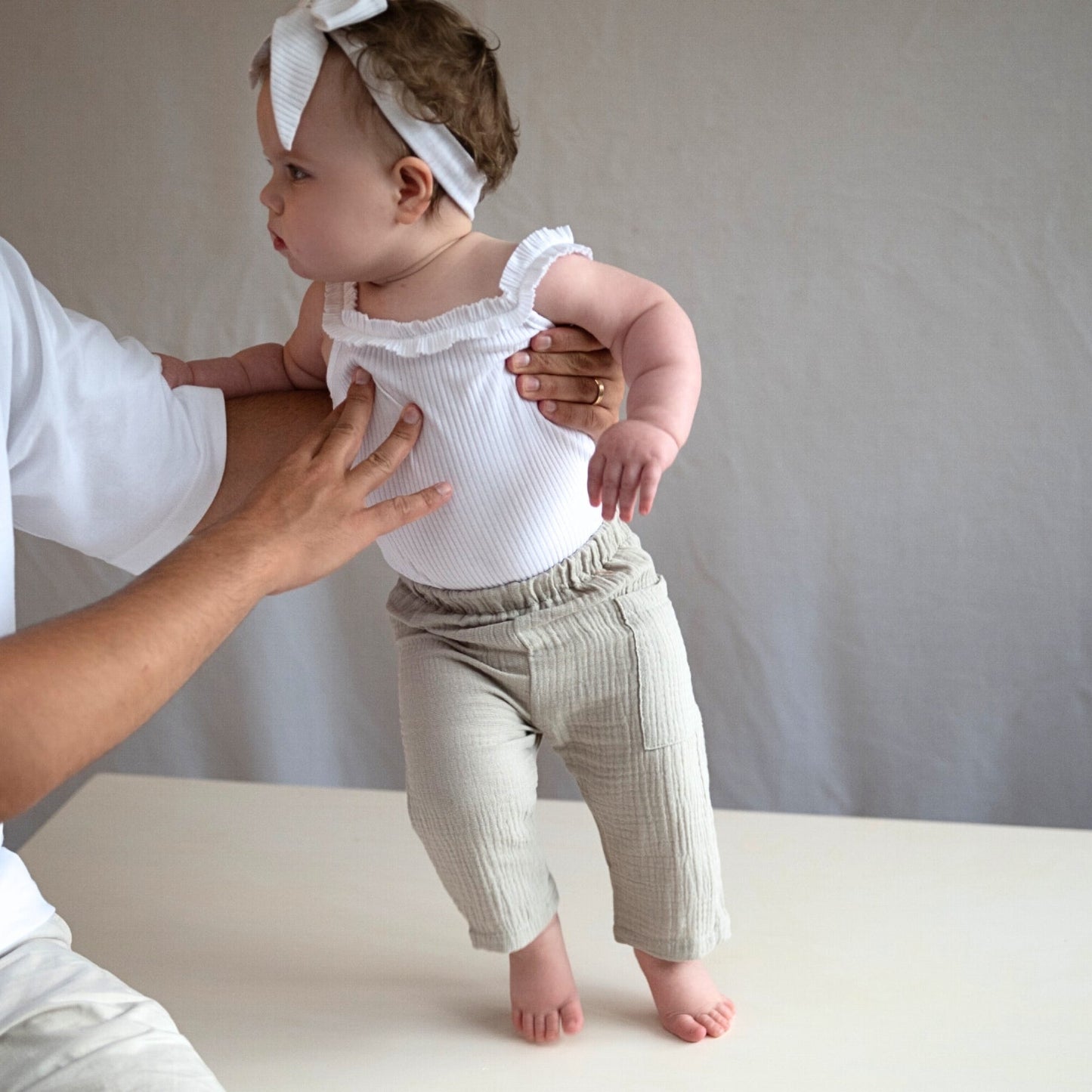 Beige Muslin Pant - imonlylittle
