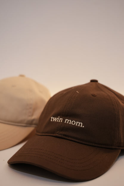 Embroidered Twin Mom Hat