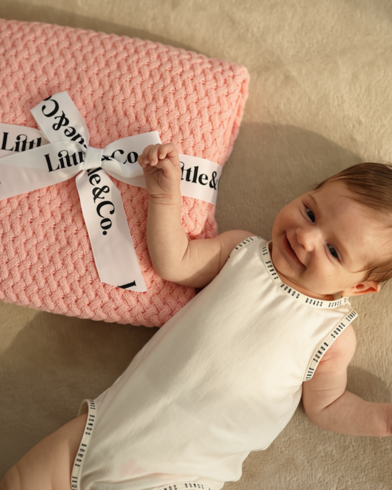 100% Organic Cotton Blanket Petal Pink